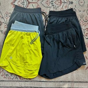 LOT OF 4 - Smartwool 4” Active Lined Shorts Large